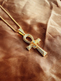 Ankh & Eye Crystal Necklace