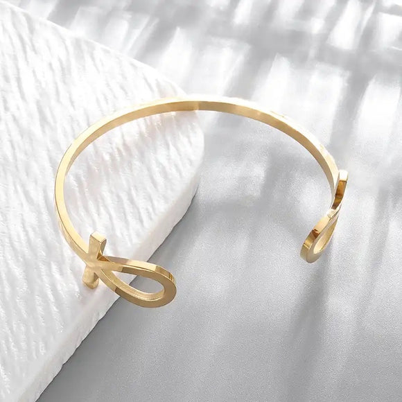 Double Ankh Bangle