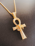 Ankh & Eye Crystal Necklace