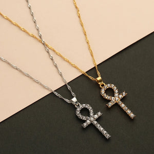 Crystal Ankh Necklace