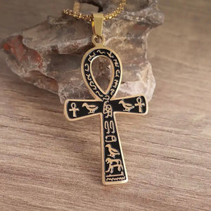 Hieroglyph Ankh Necklace