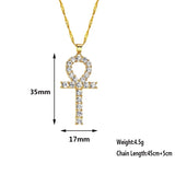 Crystal Ankh Necklace