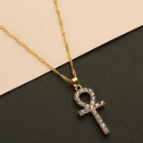 Crystal Ankh Necklace