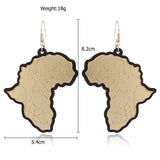 Africa Map Earrings