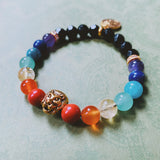 Chakra & Onyx Bracelet