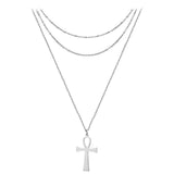 Layered Ankh Necklace