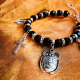 Onyx Charm Bracelet