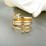 Ankh Spiral Ring