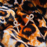 Diamanté Stud Ankh Earrings