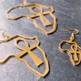 The Ankh & Motherland Earrings (Various Sizes)