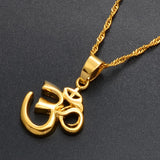 Golden Om Necklace