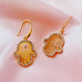 Hamsa Earrings