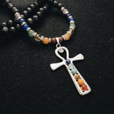 Chakra Ankh Necklace