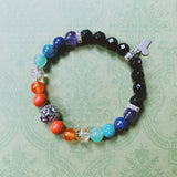 Chakra & Onyx Bracelet