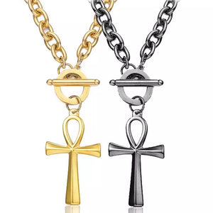 OT Buckle Ankh Necklace