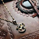 Golden Om Necklace