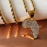 Diamanté Africa Necklace