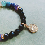 Chakra & Onyx Bracelet