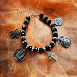 Onyx Charm Bracelet