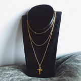 Layered Ankh Necklace