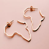 Africa Outline Earrings (Various Sizes)