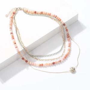 Pink Layered Necklace