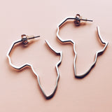 Africa Outline Earrings (Various Sizes)