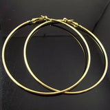 Large Golden Hoop Earrings