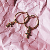 Key of Life Hoop Earrings