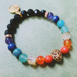 Chakra & Onyx Bracelet