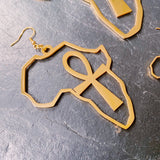 The Ankh & Motherland Earrings (Various Sizes)